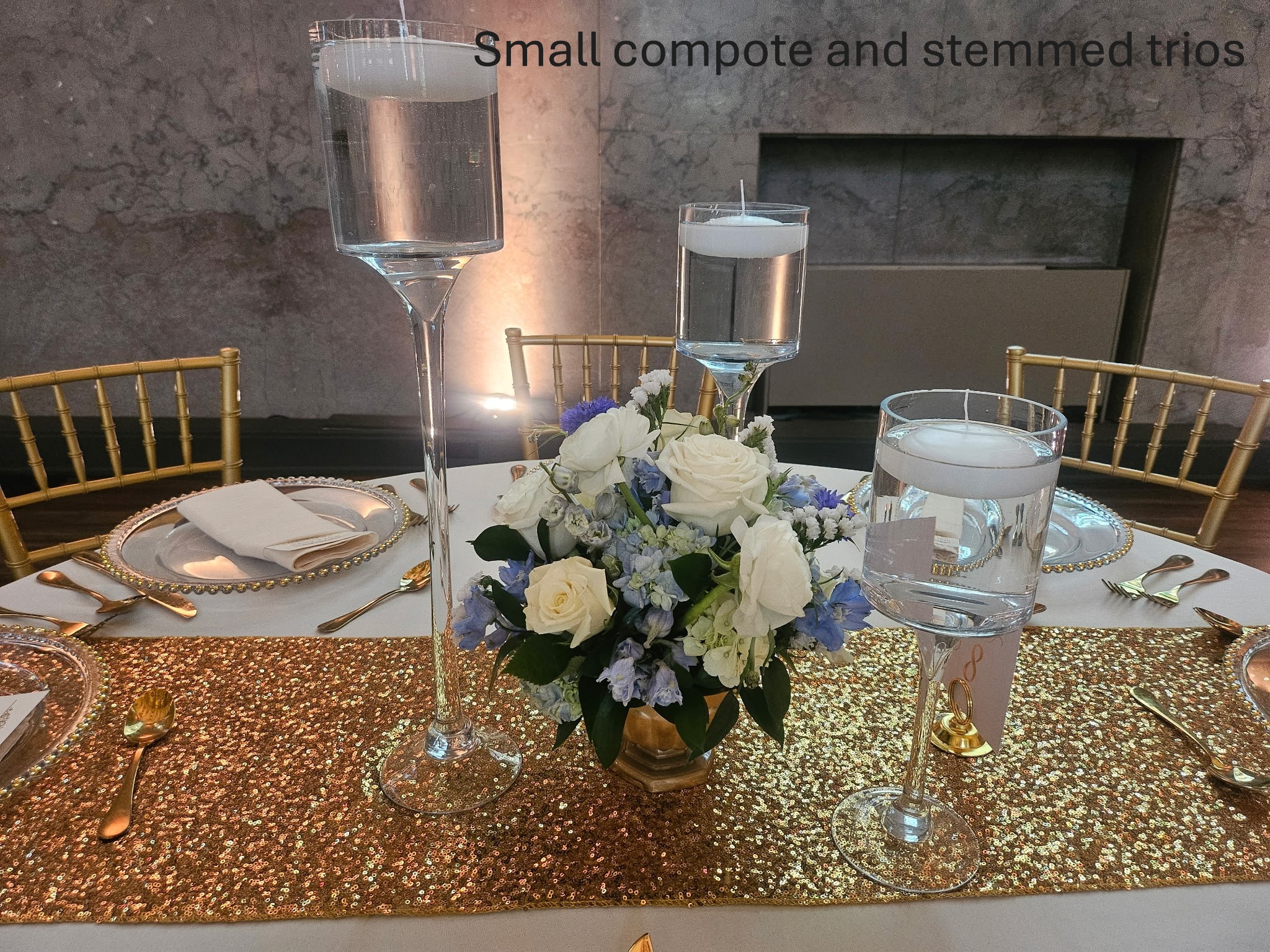 blue wh compote w trios